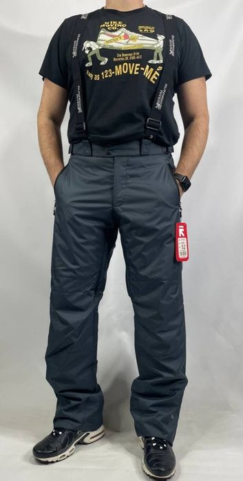 Мужские спортивные штаны с подтяжками лыжный комбинезон Running River