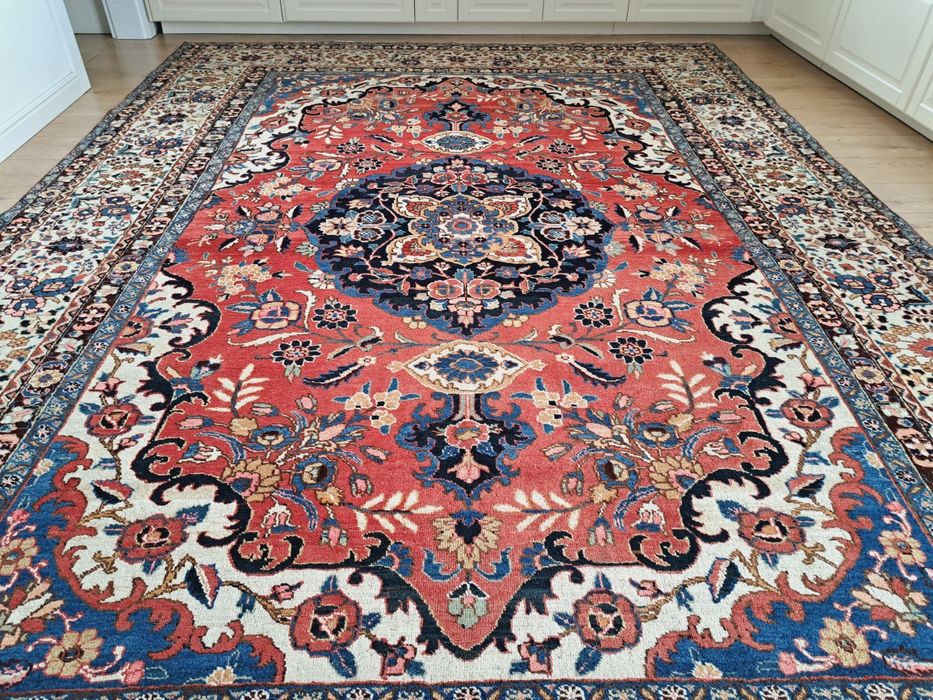 Piękny Perski Tabriz ręcznie tkany wełniany dywan 240x350cm  nr1675