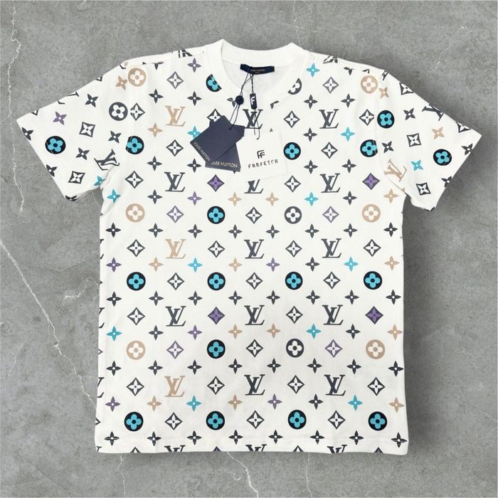 T-shirt męski koszulka LV Louis V BIAŁA XXL
