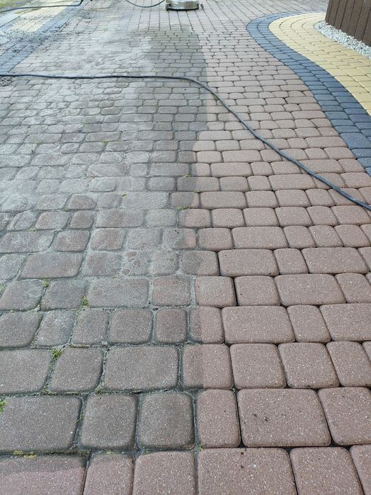 Profesjonalne mycie kostki brukowej, dachów, elewacji