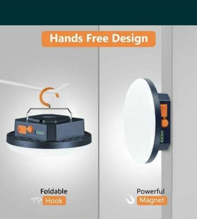 Акамуляторна лампа -ліхтар Mos 14. Павербанк. Ліхтар.