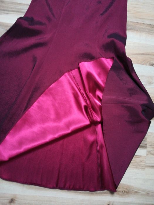 Sukienka 34 bordo WESELE