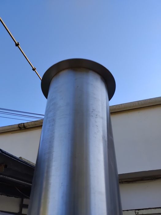 Lareira  forrada  em inox