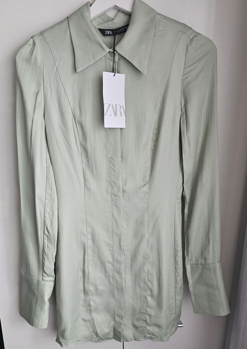 Zara miętowa koszula tunika r.XS Nowa