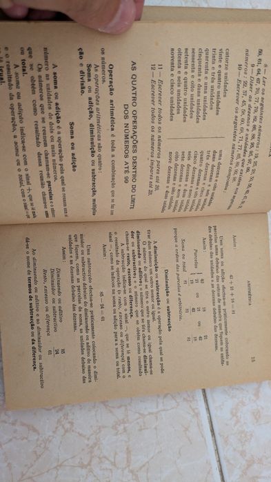 Aritmética do Prof  J.R. Fidalgo Chorão da Livraria Simões Lopes