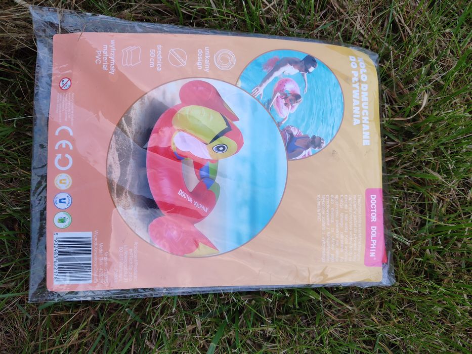 Nowe dmuchane koło do nauki pływania Papuga