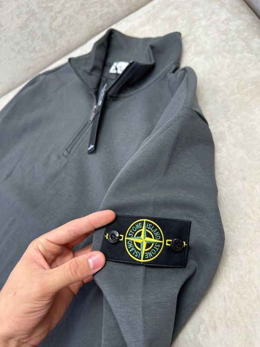 Stone Island 1/3 зіп сірий S, M, L, XL, XXL дроп/опт