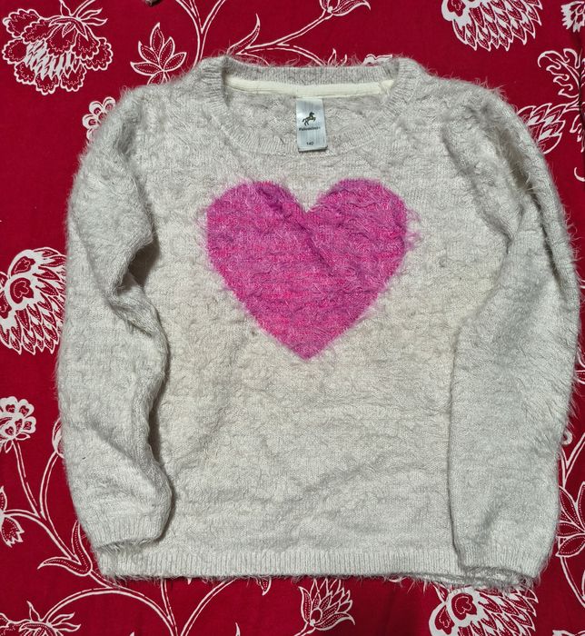 Sweterek Palomino z sercem roz. 140