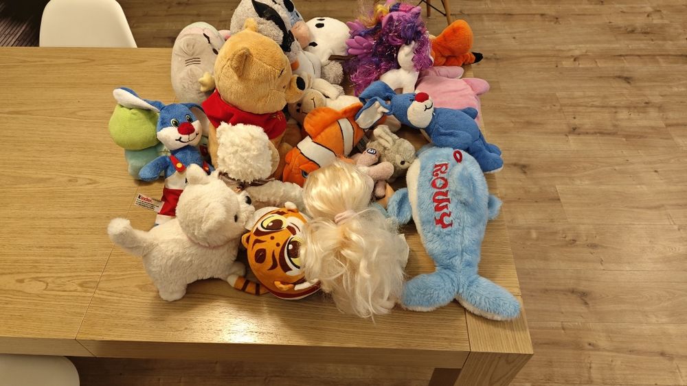 Zestaw pluszaków, Elza, Kubuś Puchatek, Tygrysek, Kłapouchy