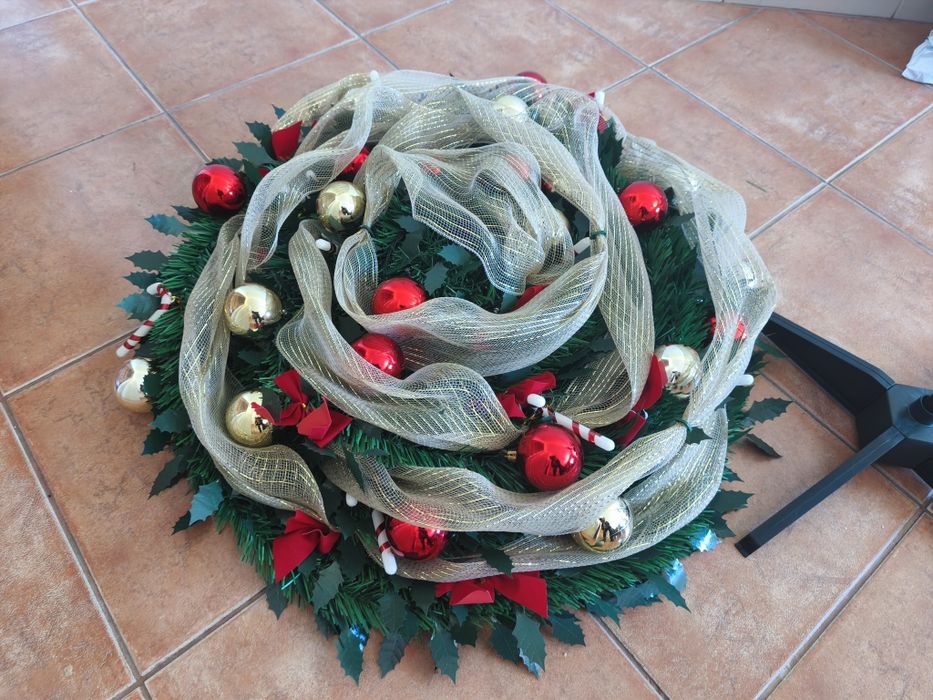 Árvore Natal decorada 1,5m fácil arrumação