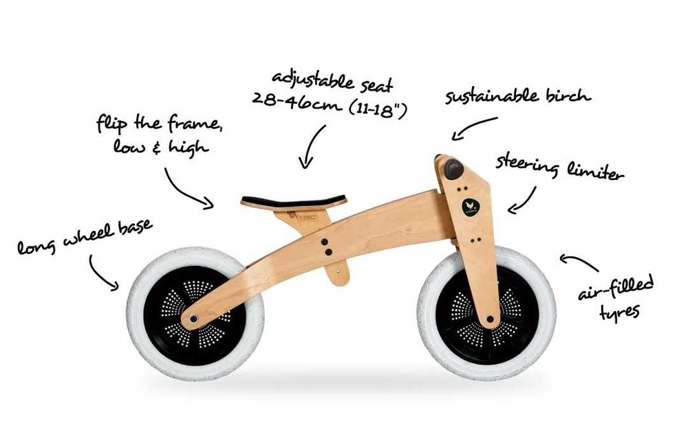 Bicicleta sem pedais / Wishbone balance bike