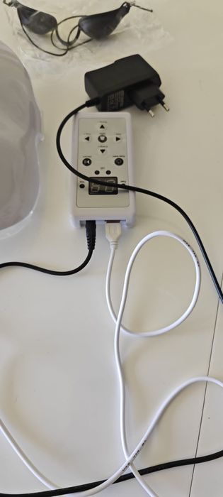 Máscara de Led + óculos de protecção