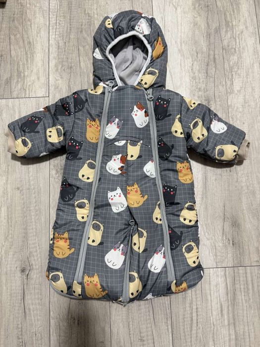 Комбінезон-кокон дитячий теплий від 0 до 1 року. Новий