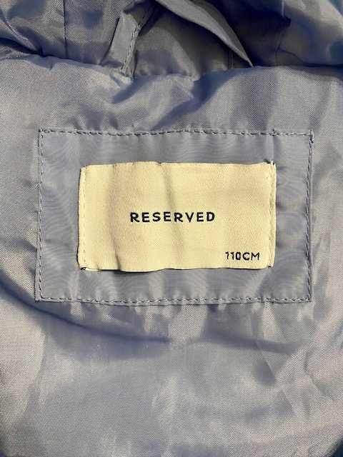 Kurtka dziewczęca Reserved 110 cm | niebieska, z kapturem