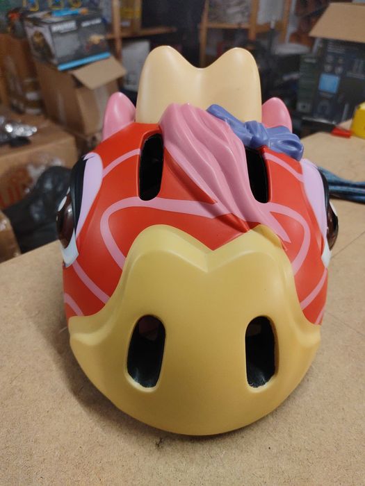 Capacete Criança Crazy Safety Dinossauro Rosa