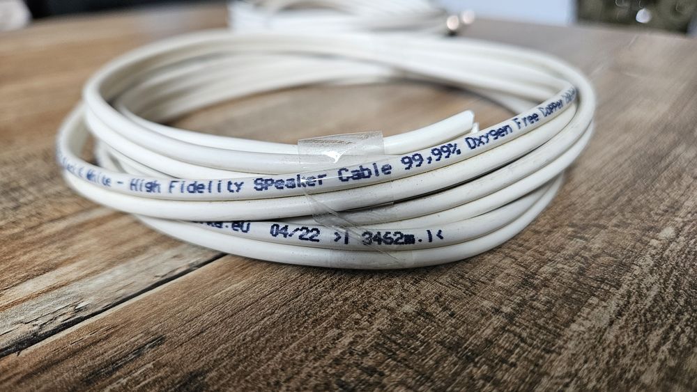 Melodika Black & White BWC2250 - Kable głośnikowe , miedź klasy OFC 4N  2x2,5mm2 , długość 2 x 2,4 m