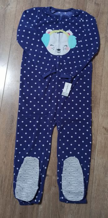 Флисовый человечек, пижама на девочку, Carter's