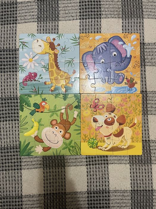 Набір пазлів з тваринами на 16 елементів від Dodo