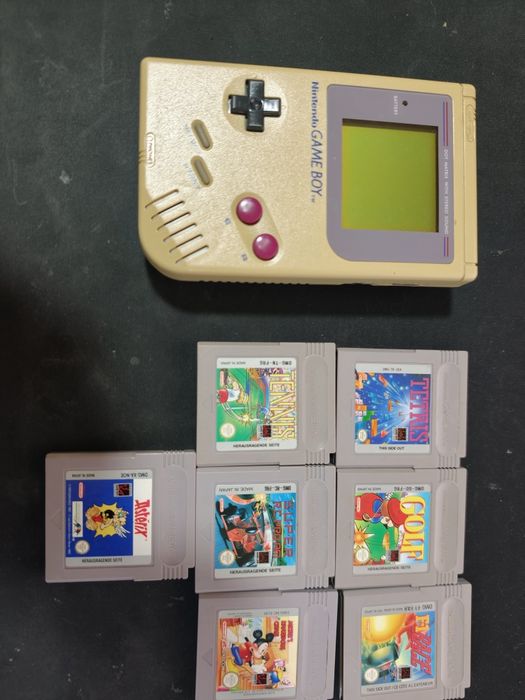 Nintendo Game Boy DMG-01 Original + 7 jogos