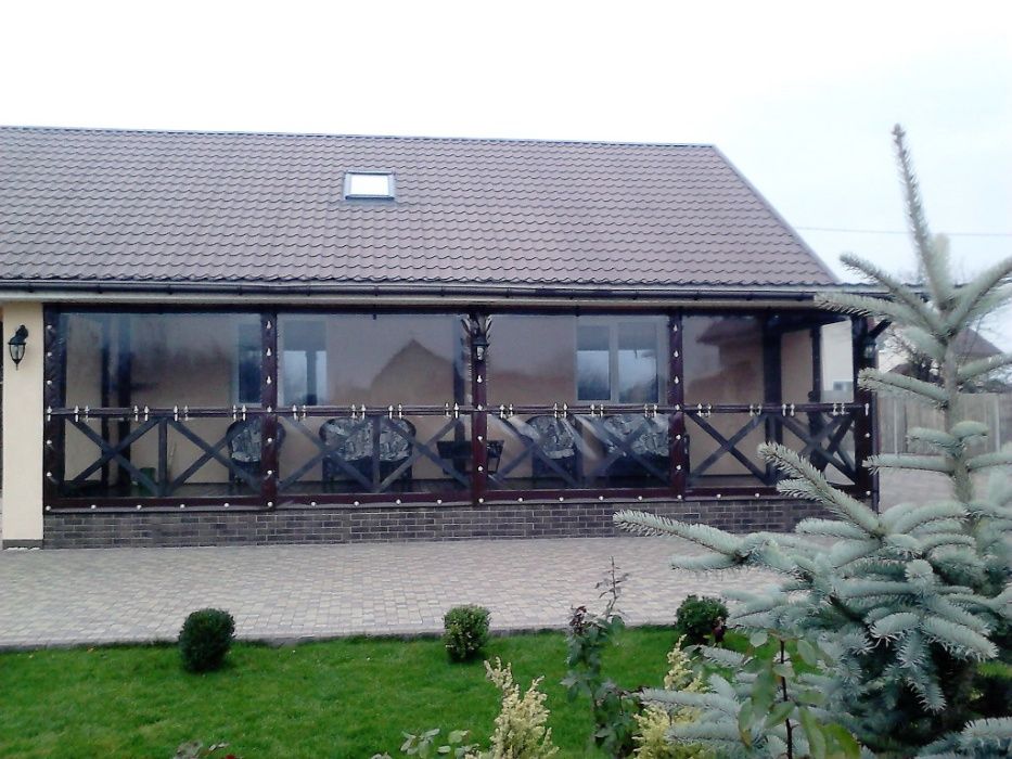 М'які вікна з тканини ПВХ для альтанки, тераси.