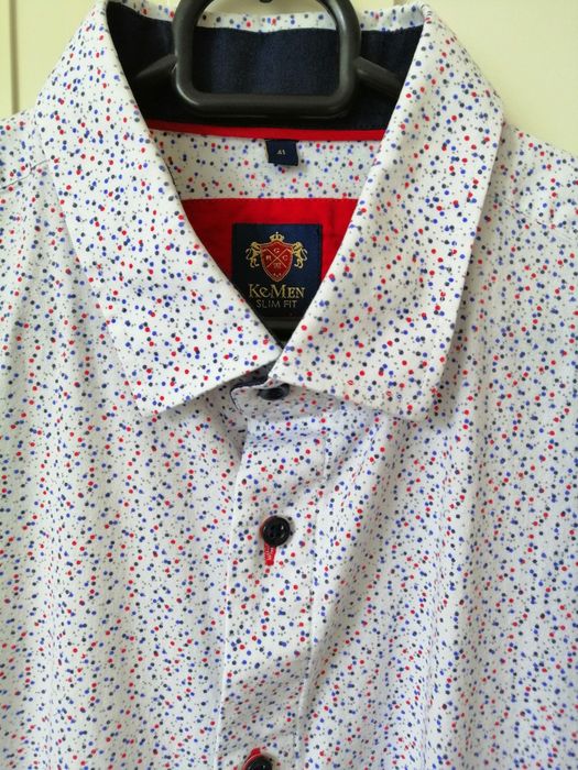 Koszula męska KeMen slim fit rozm 41