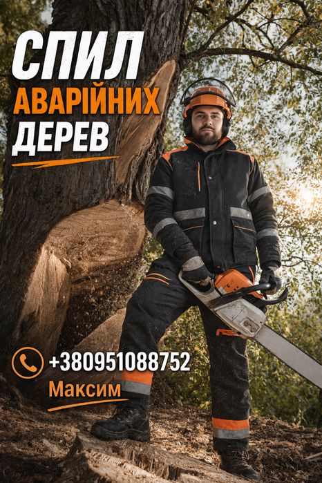 Спилювання дерев.