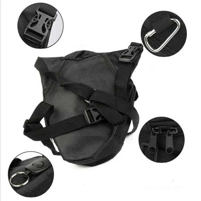 Bolsa de perna fitas ajustáveis moto