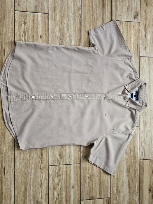 koszula TOMMY HILFIGER lniana  r. M  len - okazja jak NOWA