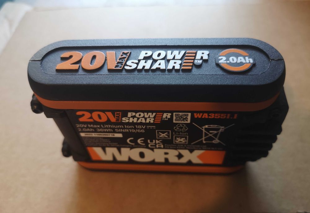 Akumulator WORX 2ah 20v oryginał