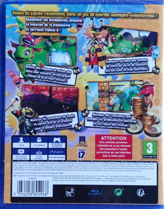 Yooka Laylee Ps4/Ps5 Nowa