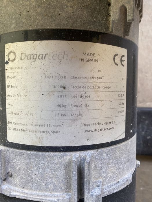 Aluguer Gerador 3500w