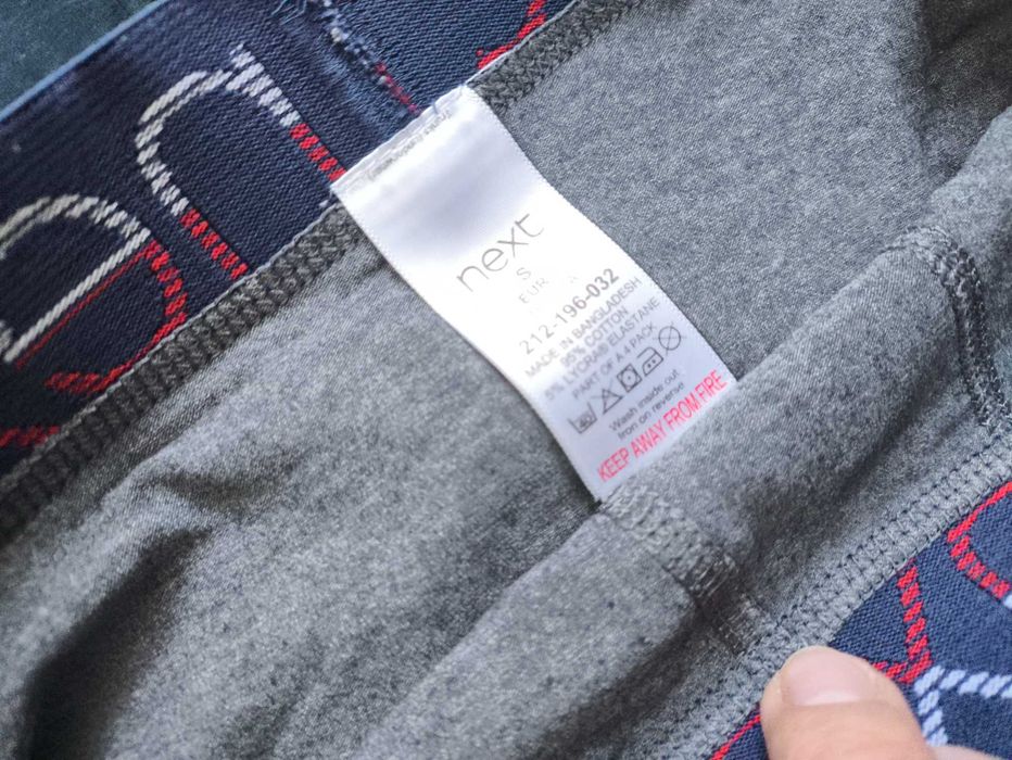 3 pary bokserek, Next, rozmiar S