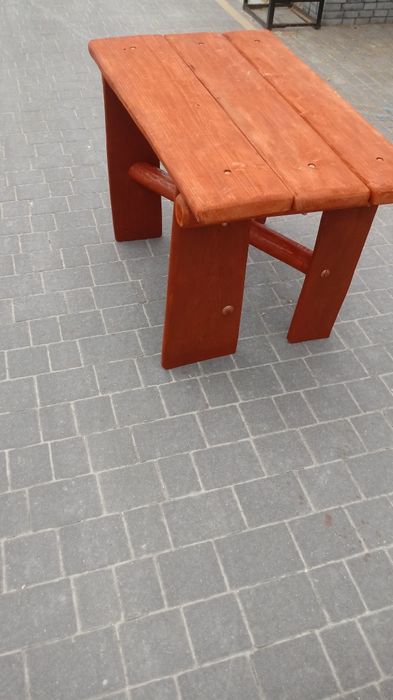 Stół na taras z litego drewna