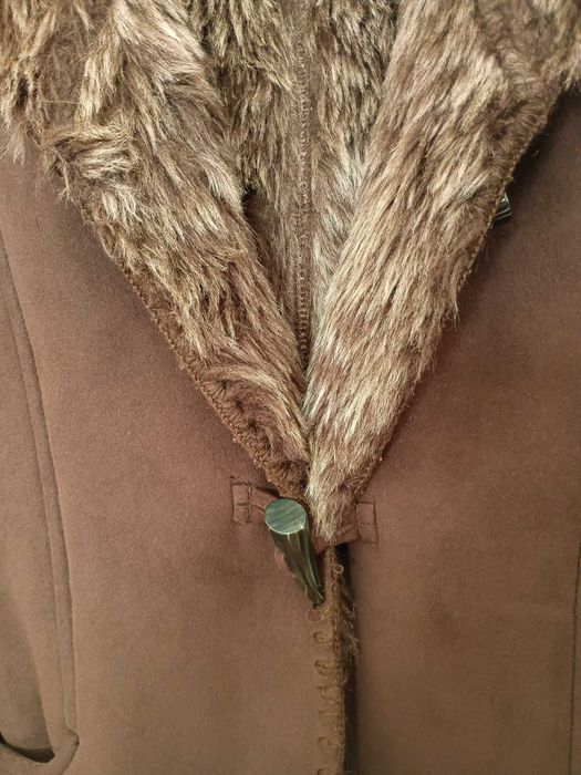 Casaco quente, forro de pelo sintético