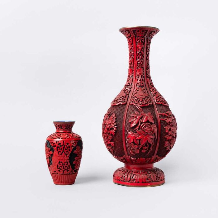 Par de jarras cloisonné