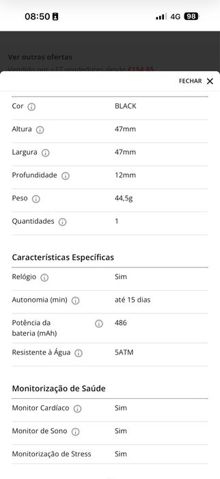 Relogio Xiaomi s4