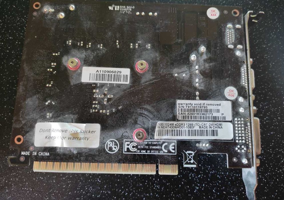 Karta graficzna Gainward GeForce GT 430 1GB HDMI DVI D-SUB PCI-E
