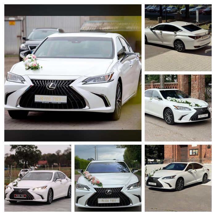 Samochód do ślubu piękny Leksus es 300 h