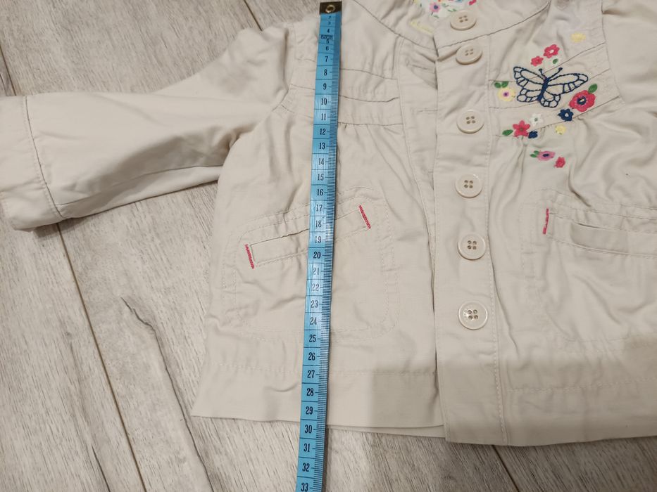 Kurteczka, katana, płaszczyk dla dziewczynki r  6 12 miesięcy