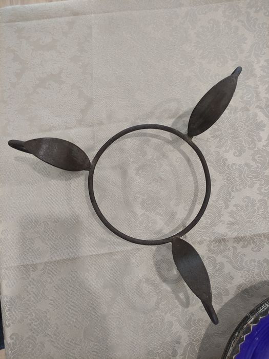 Conjunto de chaleira em cerâmica e prata marroquina