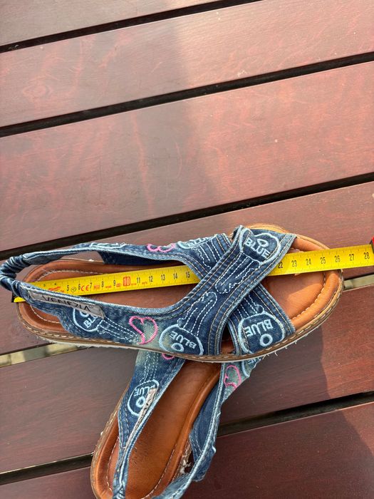 Sandały Venezia 39 dżins jeans lekkie