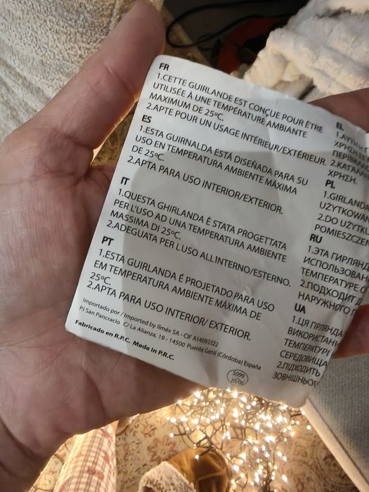 Luzes de Natal 500 LED's - cabo 11m