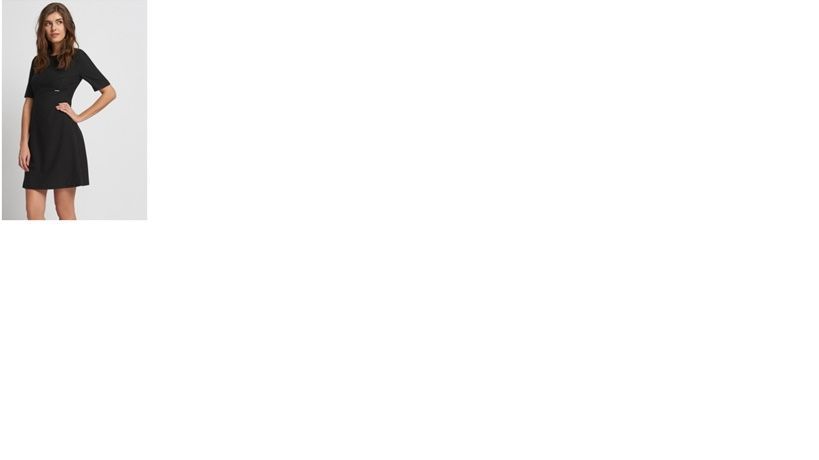 Czarna wizytowa sukienka w groszki kropeczki ORSAY nowa