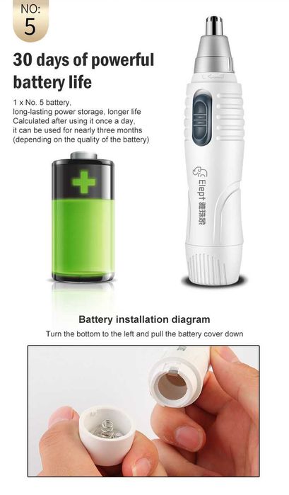 Nariz elétrico aparador de cabelo masculino nariz barbeador de cabelo