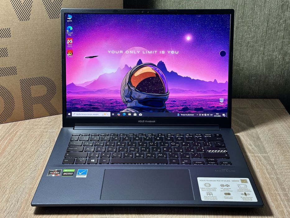 3К OLED 90Hz! RTX 3050! Asus VivoBook 14, Ryzen 5 5600H, 16/512gb