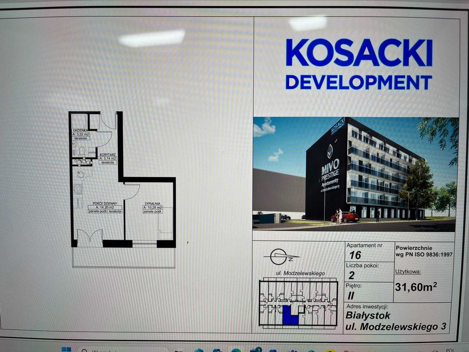 MIVO Prestige Apartament nr 16 ul. Modzelewskiego 3 Białystok