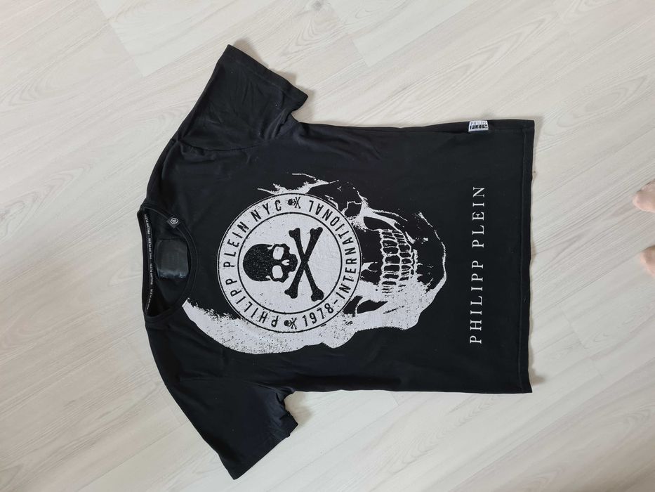 Koszulka bluzka t-shirt Philipp Plein czaszka xl z czaszką