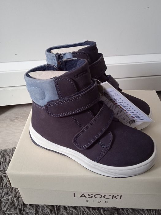 Nowe kozaczki chłopięce skórzane Lasocki Kids 26