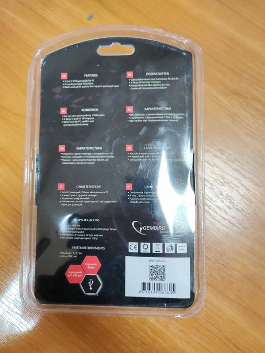 Usb геймпады 2 в 1 Gembird