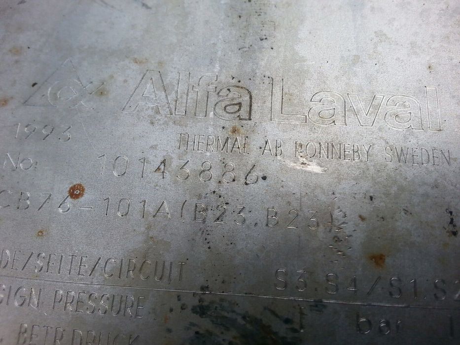 wymiennik ciepła płytowy alfa laval cb76-101a b26.b23  61x21x26cm